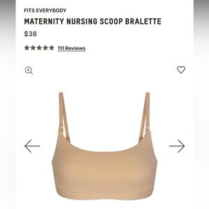 SKIMS Maternity Nursing Scoop Bralette